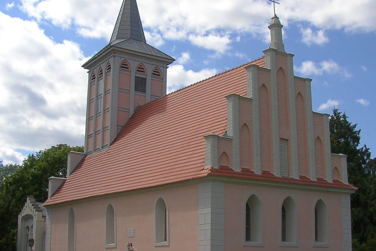 Church in Schwedt-Criewen in Brandenburg, Germany