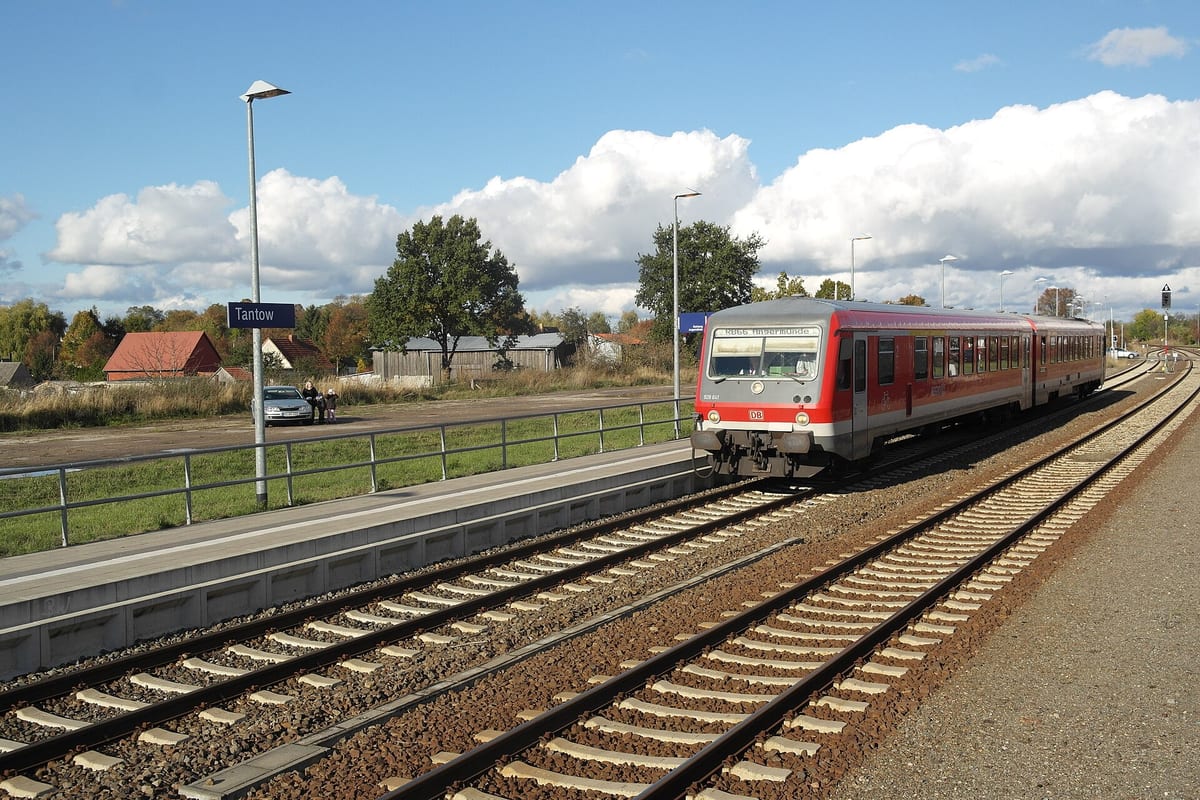 Bahnhof Tantow, nordwestlicher Bahnsteig