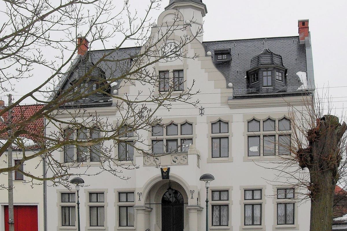 ehemaliges Rathaus in Vierraden, Stadt Schwedt/Oder, Deutschland